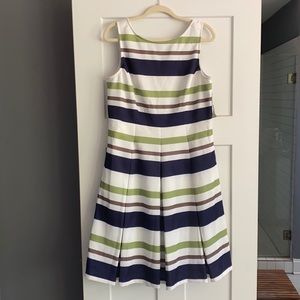 Eva Menedes White striped dress